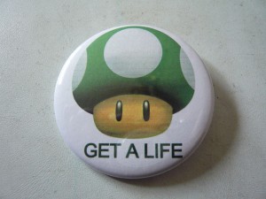 Pretty Buttoner: Mario 1-up Mushroom
