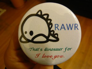 Pretty Buttoner: Dinosaur Button for Melissa