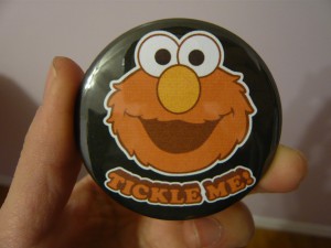 Pretty Buttoner: Tickle Me Elmo Custom Button