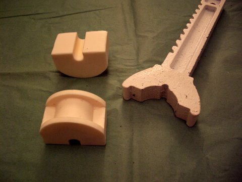 flipper325's custom made Nissan jack stand adapters, cast from polyurethane elastomer flipper325's custom made Nissan jack stand adapters, cast from polyurethane elastomer