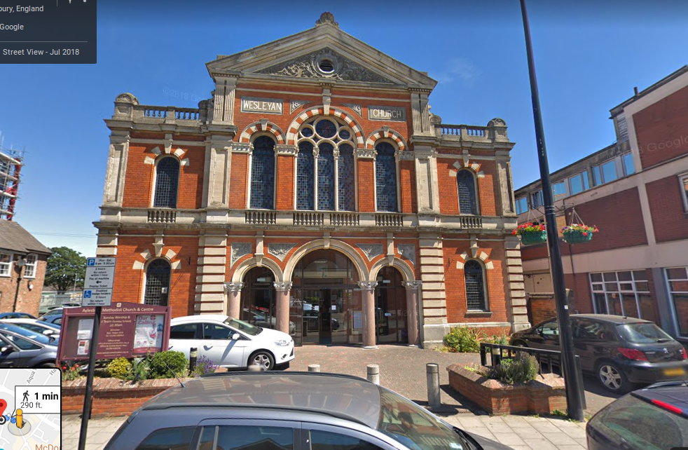 Unexpectedly in Aylesbury, UK, with hopes that she will be safe and that good luck will keep her well. GPS: 51.818926, -0.814910 Plus Code: 9C3XR59P+H2 Google Maps. Vicinity map shows the Aylesbury Methodist Church, 290 ft/88m away